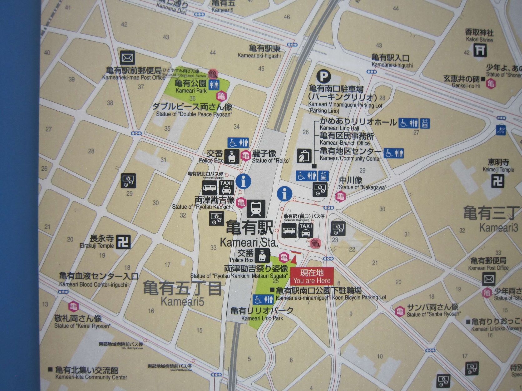 JR常磐線亀有駅前地図