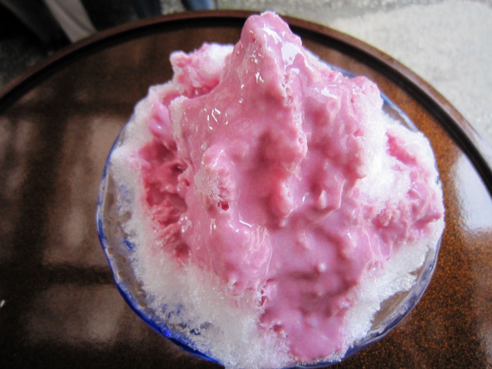 紫芋のかき氷