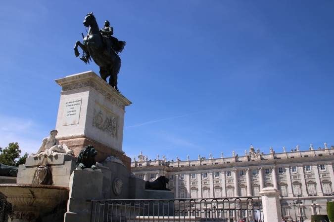 フェリペ4世騎馬像,王宮,マドリード